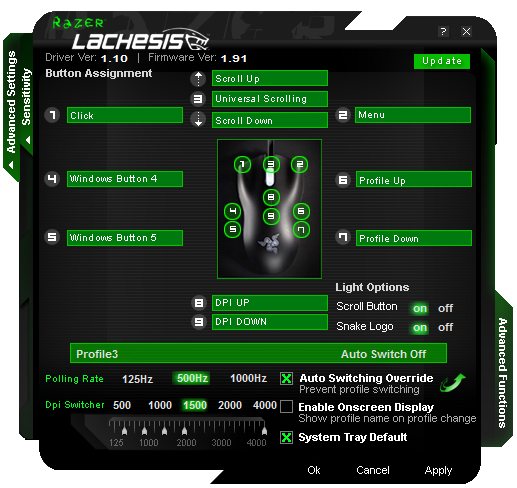 Razer lachesis 4000 dpi driver for mac